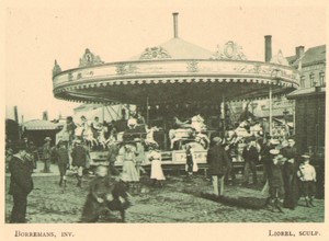 Belgium l'Art en Photographie Merry-go-round old Halftone Borremans 1901