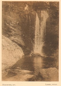 Belgium l'Art en Photographie Waterfall old Halftone Dumortier 1901