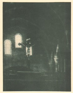 Belgium Sentiment d'Art en Photographie Cross Church old Halftone Lecyloë 1901