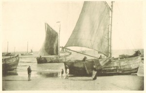 Belgium Sentiment d'Art en Photographie Fishing Boat old Halftone Lecyloë 1901