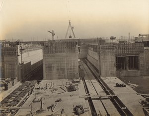 France Dunkerque Port Extension Construction work Old Photo 1935 #6