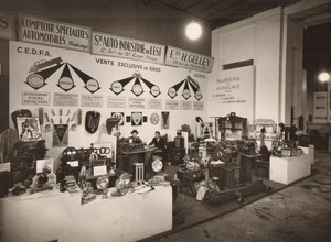 France Paris Motor Show Grand Palais CEDFA Gelley Old Photo Nobecourt 1946