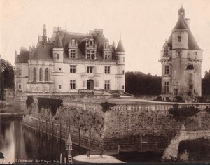 France Chateau de Chenonceaux Castle Old Photo Peigné 1900