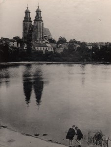 Poland Giezno gothic cathedral Old Photo 1962