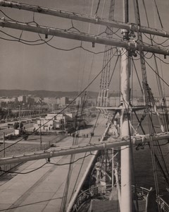 Poland Gdynia the harbor Old Photo 1962