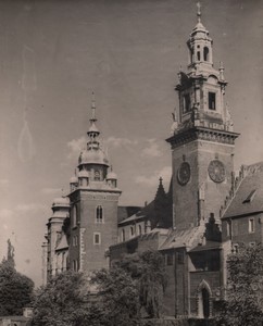 Poland Cracovia royal castle Old Photo 1962