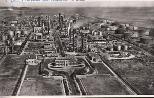 France Gonfreville l'Orcier oil refinery Old Aerial Photo 1960