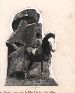 Easter Island Rapa Nui Orongo & Pony Old Maziere Photo 1965 #4
