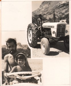 Israel Amiram Young Boy on Tractor 2 Old Maziere Photos 1969 #4