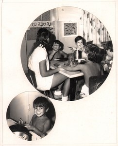Israel Amiram Young Boy School Canteen? 2 Old Maziere Photos 1969 #6