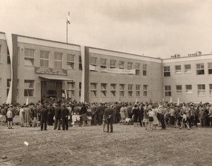 Poland Gdansk Wrzeszcz Millenium school Old Photo 1962