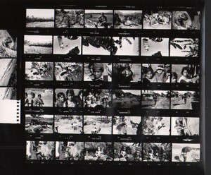 Travel in Asia Nepal Artistic Study Old contact print photo 1970