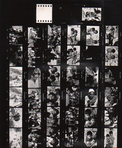 Travel in Asia Nepal Artistic Study Old contact print photo 1970