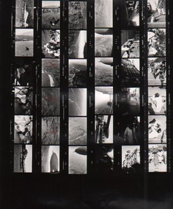 Travel in Asia Nepal Artistic Study Aviation Old contact print photo 1970