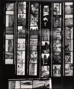 Travel in Asia Cambodia? Artistic Study Temple Old contact print photo 1970