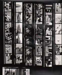 Travel in Asia China? Artistic Study Shops Old contact print photo 1970