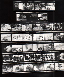 Travel in Asia Far East? Artistic Study Old contact print photo 1970