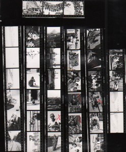 Travel in Asia Far East? Artistic Study Old contact print photo 1970