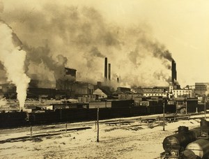 New York Syracuse Solvay Process Plant Chemical Industry Old Photo 1941