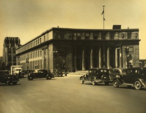 New York Syracuse Post Office Automobiles Old Photo 1940