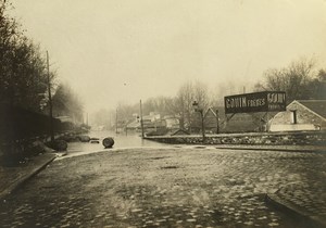 France Paris Inondations de 1910 Floods Seine River Gouin Freres Old Photo