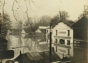 France Paris Inondations de 1910 Floods Seine River Joninon Wines Old Photo