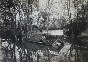 France Paris Inondations de 1910 Floods Bercy Transports Pellerin Old Photo