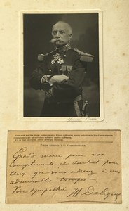 WWI General Henry Victor Deligny Text Autograph Old Mascré Photo 1914-1918