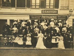 Saint Andre de l'Eure Wedding Photo Photographer's Shop old Gauffeny Photo 1910