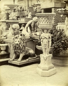 Shop for Garden Sculpture Paris France Old Albumen Photo 1870