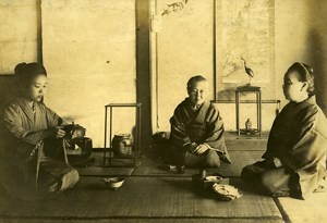 Japan Kobe District Tea Ceremony Chado Old Snapshot Photo 1920