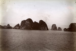 Ha Long Bay Indochina French Occupation Vietnam Old Photo Tong Sing 1895