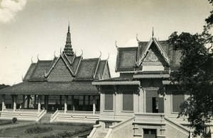 Indochina Cambodia Phnom Penh Royal Palace Old Amateur Snapshot Photo 1930