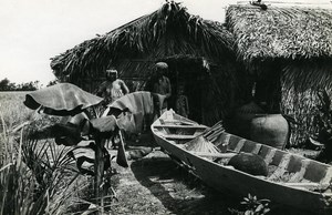 Indochina Vietnam Cat Lay Peasant Old Amateur Snapshot Photo 1930