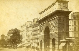 France Paris Boulevard Saint Martin Old Cabinet Photo Debitte & Herve 1875