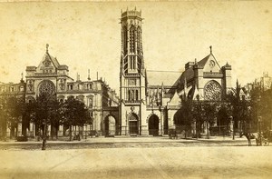 France Paris St Germain l Auxerrois Church Cabinet Photo Debitte & Herve 1875