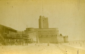 France Rochefort sur Mer Fouras Old Cabinet Photo Godefroy 1875