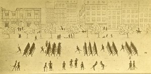 France Strasbourg Prussian Charge Broglie parade Old Cabinet Photo 1875