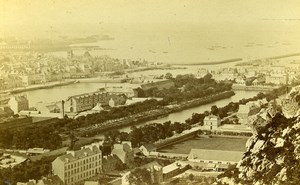 France Cherbourg view taken at Dort du Roule Old Cabinet Photo 1875