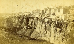 Algeria Constantine Ravine of Rhummel Old Cabinet Photo 1875