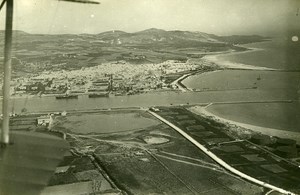 North Africa Tunisia Bizerte Panorama Old Aerial Photo 1924