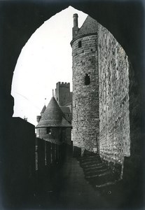 France City of Carcassonne Passage of Little Canissou Old Photo 1910