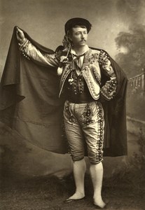 France Theater Actor Dressed Stage Old Woodburytype Photo 1880