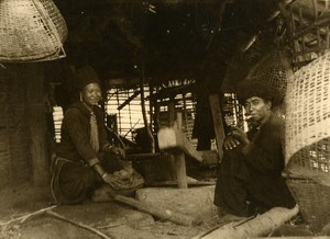 Vietnam Krong Kno Area Everyday Life Scene Mill Old Photo 1937