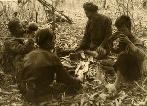 Vietnam Krong Kno Area Everyday Life Scene Break Time Old Photo 1937