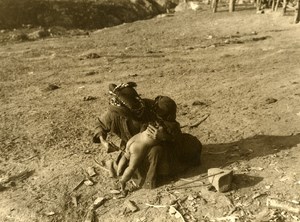 Vietnam Krong Kno Area Everyday Life Scene Toddler Toilet Old Photo 1937