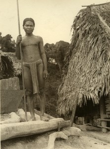 Vietnam Krong Kno Area Everyday Life Scene Peasant Old Photo 1937