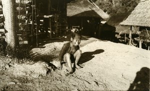 Vietnam Krong Kno Area Everyday Life Scene Child Old Photo 1937