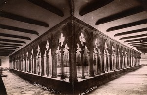 France Brittany Bretagne Tregastel Cathedrale Cloister Old Photo Fougere 1880