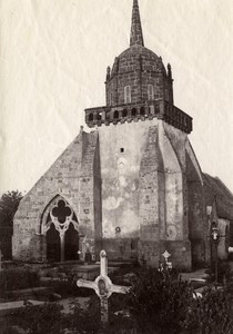 France Brittany Bretagne Perros Church Old Photo Fougere 1880